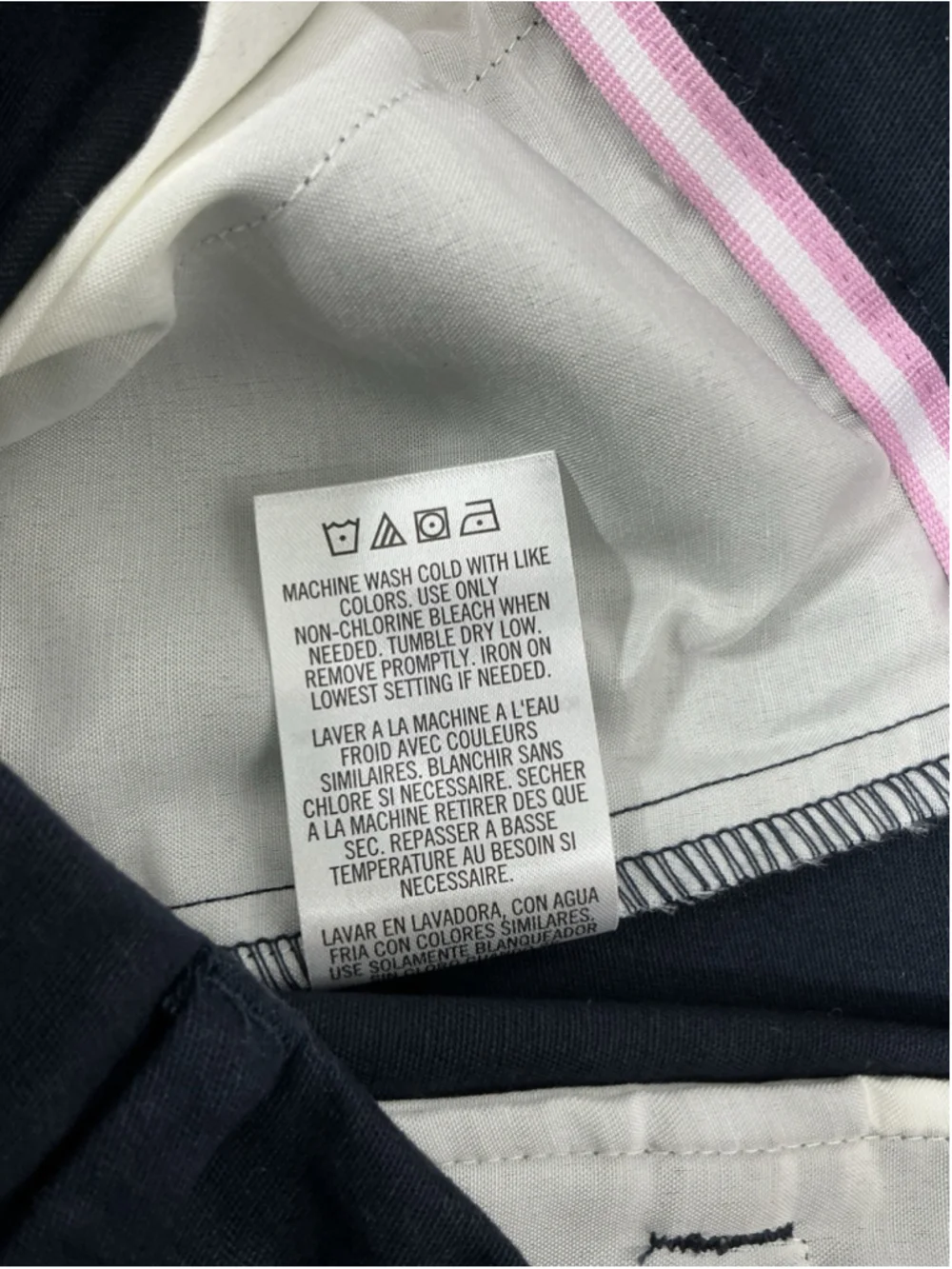 Womans Jr NWT Izod Approved School Wear Bermuda Shorts Size 9 Navy - Picture 4 of 7